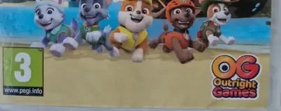 PAW Patrol World, the PEGI square on its front