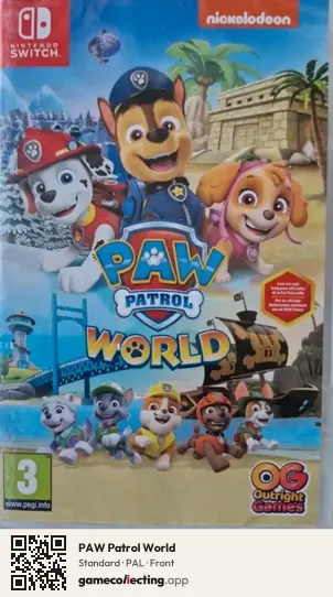 PAW Patrol World Nintendo Switch, PAL box front