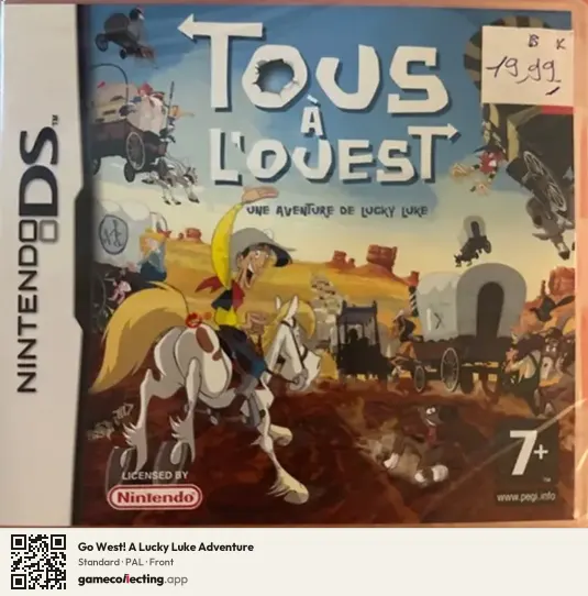 Go West! A Lucky Luke Adventure Nintendo DS, PAL box front