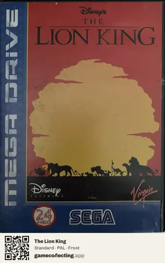 The Lion King Sega Mega Drive / Genesis, PAL box front