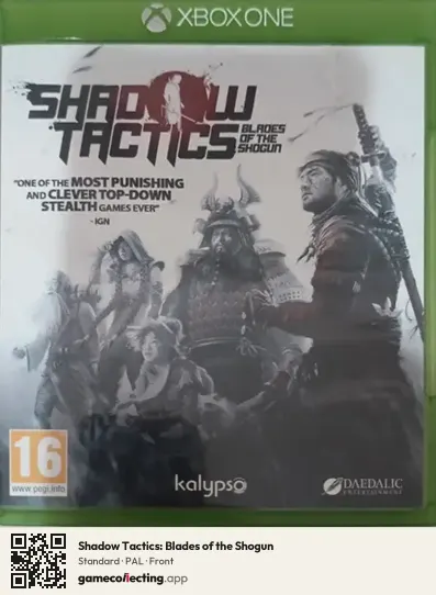 Shadow Tactics: Blades of the Shogun Xbox One, PAL box front