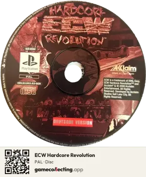 ECW Hardcore Revolution PlayStation, PAL disc
