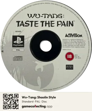 Wu-Tang: Shaolin Style PlayStation, PAL disc