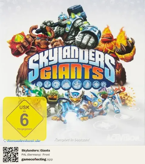 Skylanders: Giants Nintendo 3DS, Germany box front