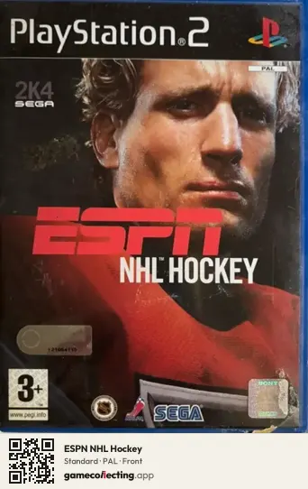 ESPN NHL Hockey PlayStation 2, PAL box front