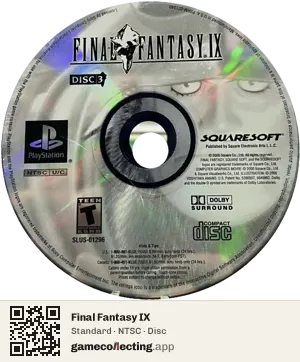 Final Fantasy IX PlayStation, NTSC disc