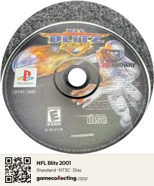 NFL Blitz 2001 PlayStation, NTSC disc