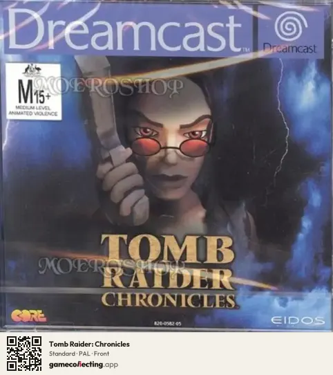 Tomb Raider: Chronicles Sega Dreamcast, PAL box front