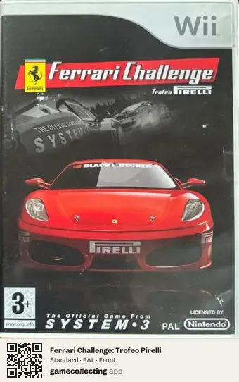 Ferrari Challenge: Trofeo Pirelli Nintendo Wii, PAL box front