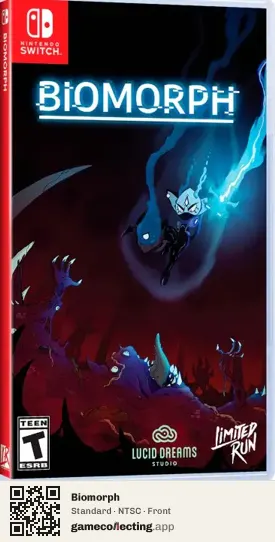Biomorph Nintendo Switch, NTSC box front
