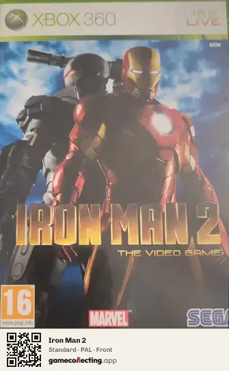 Iron Man 2 Xbox 360, PAL box front