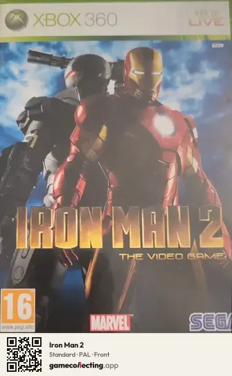 Iron Man 2 Xbox 360, PAL box front