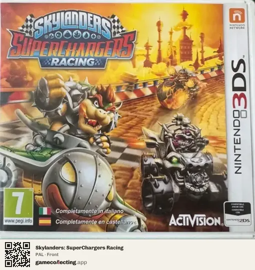 Skylanders: SuperChargers Racing Nintendo 3DS, PAL box front