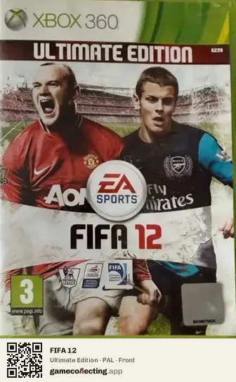 FIFA 12 Xbox 360, PAL box front