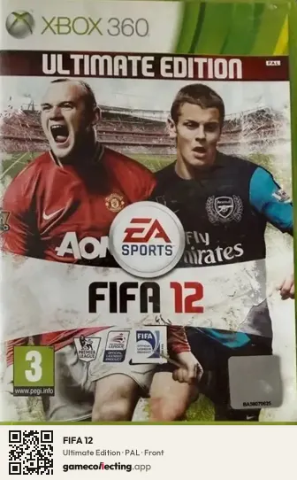 FIFA 12 Xbox 360, PAL box front