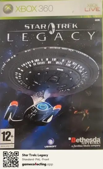 Star Trek: Legacy Xbox 360, PAL box front