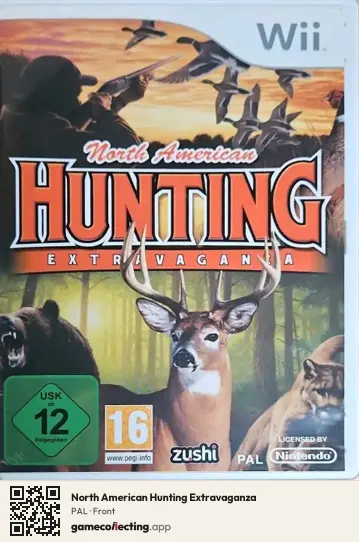 North American Hunting Extravaganza Nintendo Wii, PAL box front