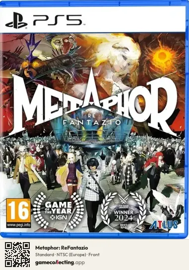 Metaphor: ReFantazio PlayStation 5, Europe box front