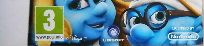 The Smurfs, the PEGI square on its front