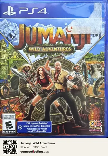 Jumanji: Wild Adventures PlayStation 4, NTSC box front