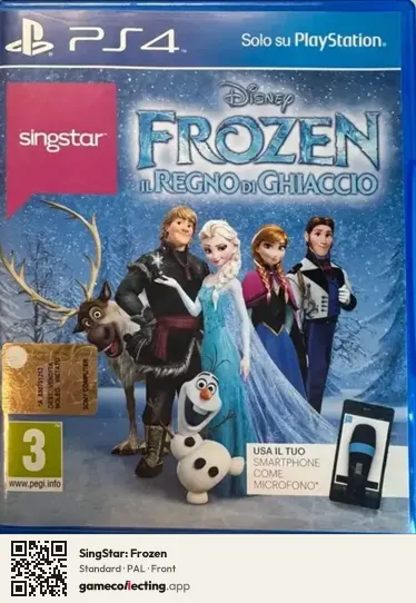 SingStar: Frozen PlayStation 4, PAL box front
