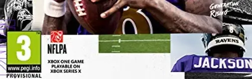 Madden NFL 21, the PEGI square on its front
