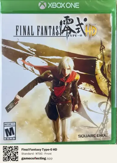 Final Fantasy Type-0 HD Xbox One, NTSC box front