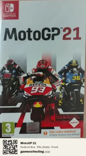 MotoGP 21 Nintendo Switch, Italy box front