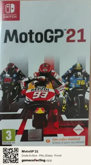 MotoGP 21 Nintendo Switch, Italy box front