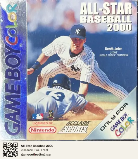 All-Star Baseball 2000 Game Boy Color, PAL box front