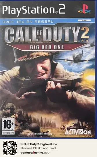 Call of Duty 2: Big Red One PlayStation 2, France box front