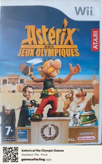 Asterix at the Olympic Games Nintendo Wii, PAL box front