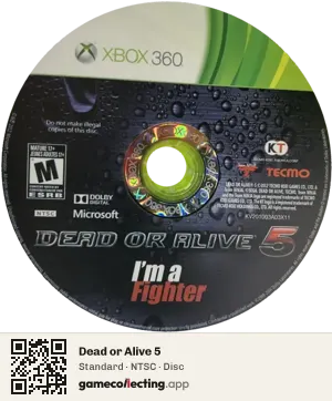 Dead or Alive 5 Xbox 360, NTSC disc