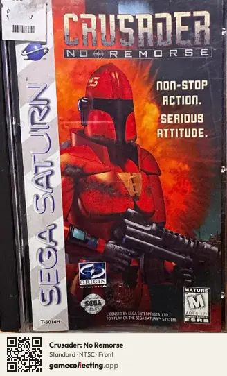 Crusader: No Remorse Sega Saturn, NTSC box front