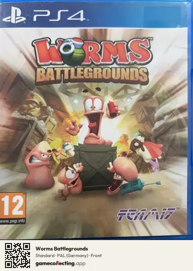 Worms Battlegrounds PlayStation 4, Germany box front