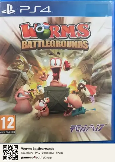 Worms Battlegrounds PlayStation 4, Germany box front
