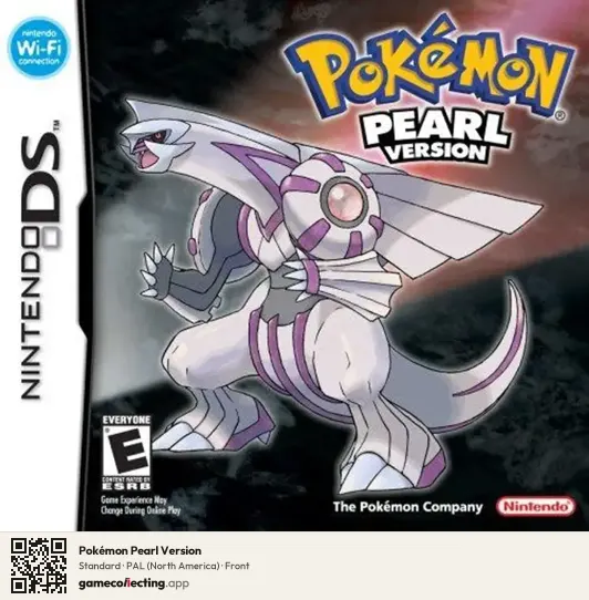Pokémon Pearl Version Nintendo DS, North America box front