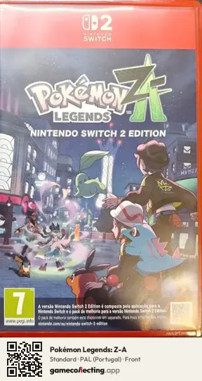 Pokémon Legends: Z-A Nintendo Switch 2, Portugal box front