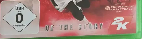 NBA 2K16, the USK square on its front