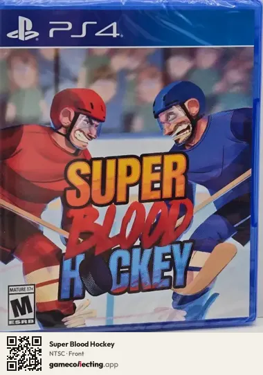 Super Blood Hockey PlayStation 4, NTSC box front