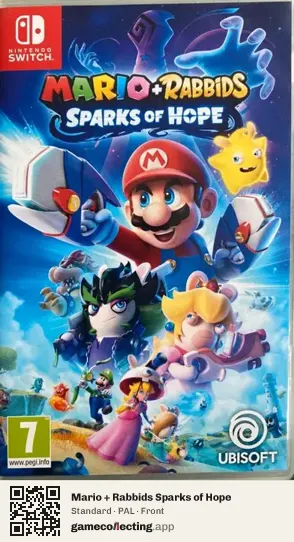 Mario + Rabbids Sparks of Hope Nintendo Switch, PAL box front
