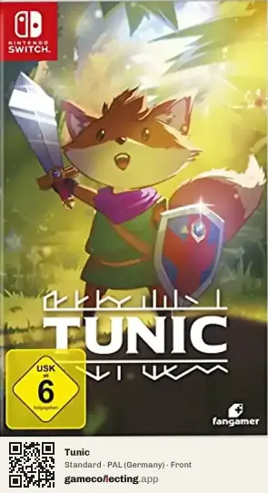 Tunic Nintendo Switch, Germany box front
