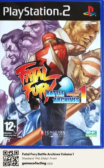 Fatal Fury Battle Archives Volume 1 PlayStation 2, Italy box front