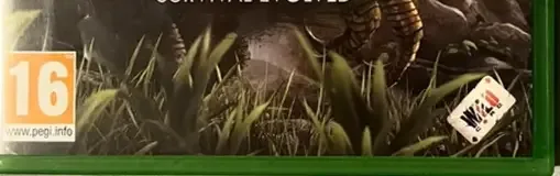 Ark: Survival Evolved, the PEGI square on its front