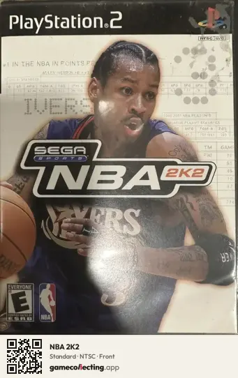 NBA 2K2 PlayStation 2, NTSC box front