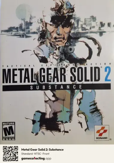 Metal Gear Solid 2: Substance Xbox, NTSC box front