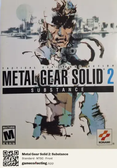 Metal Gear Solid 2: Substance Xbox, NTSC box front