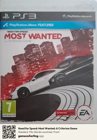 Need for Speed: Most Wanted: A Criterion Game PlayStation 3, Nordic countries box front