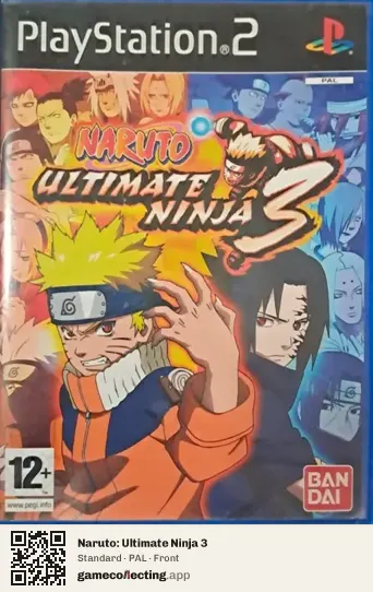 Naruto: Ultimate Ninja 3 PlayStation 2, PAL box front