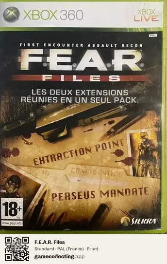F.E.A.R. Files Xbox 360, France box front
